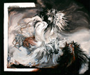 CAVALLI 3 acrilico su tela 50 x 80
